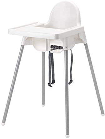 IKEA Hochstuhl Antilop, weiß, 15 kg maximale Belastung, tragbar, faltbar, für Kinder, Alter 6 Monate bis 3 Jahre