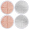 Cordless Electric Mop Replacement Pads 2124,2039A,2307,23157,20391,20399 Replacement Mop Pads Compatible with Bissell Spinwave Hard Mop Cleaner (2 Heavy Scrub Pads+2 Scrubby Pads)