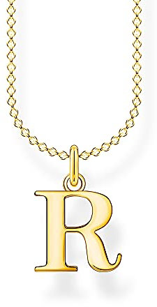 THOMAS SABO Halskette Buchstabe R vergoldetes Silber KE2027-413-39