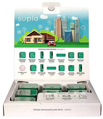 SUPLA Smart Home Rollladensteuerung Set Rollladenschalter Torsteuerung WiFi WLAN Rollladen Tor Schalter Kunststoff Metall