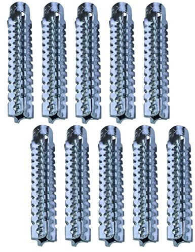 AERZETIX - C53786 - Satz von 10 Spreizdübel aus metall - М8x60mm - zur befestigung aus beton, porenbeton, gipsfliesen, gipsfasern, volle und hohlziegel