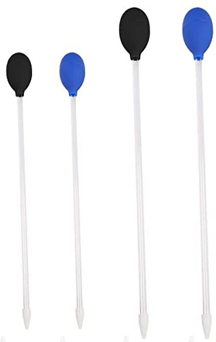 Coral Feeder Long,Forreen 4 PCS Aquarium Dropper Acrylic Lightweight Professional Manual Fish Tank Water Changer for Fish Tank Reef Coral Aquarium (30cm, 40cm)