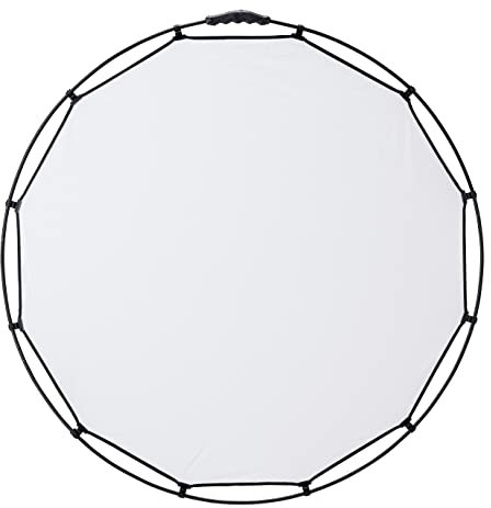 Manfrotto HaloCompact Plus Diffusor 98 cm 2-Stop Rundreflektor - RapidExoframe™ Technologie - Zusammenklappbarer Aluminiumrahmen - LL LR3333