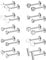 FUYOAL 20 Pieces Stainless Steel Nose Studs, Nose Piercing Jewelry Crystal Ball Silver Labret Tragus Earring Piercing Bars Set Unisex Gift for Women Men