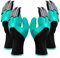 PIQIUQIU Garten Handschuhe (8 Klauen 2 Paar), gartenhandschuhe pflanz-und Gartenarbeit Handschuhe, Gartengeschenke für Damen und Herren-Farbe zufällig