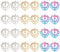 DICOSMETIC 24 Stück 3 Farben Herz Kreuz Anhänger Edelstahl Liebesherz Mit Kreuz Anhänger Gold Und Regenbogen Hohl Hope Charme Für DIY Basteln Schmuck Dekoration, Bohrung: 1.4mm