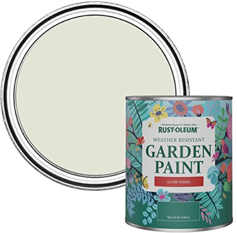 Rust-Oleum Beige Mould-Resistant Garden Paint In Gloss Finish - Portland Stone 750ml