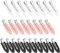 ZEVONDA 26 PCS Keine Falten Haarspangen - Keine Biegung Haarspangen Make-up Haarspangen Haarstyling Clips Friseur Haarnadeln für Mädchen Frauen (Schwarz, Rosa, Weiß)
