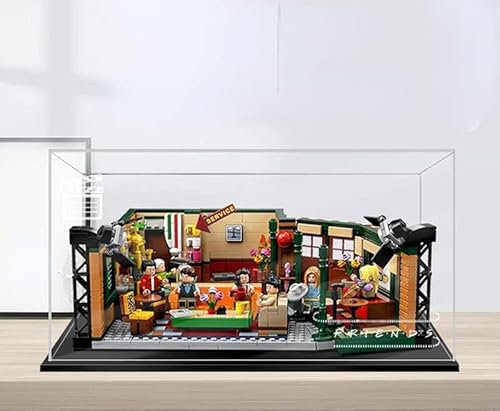 Acryl Schaukasten Vitrine Kompatibel Mit Lego 21319 Ideas Friends Central Perk Café, Vitrine Acryl Schaukasten Staubdicht Showcase Display Case für Lego 21319 (Lego Set Nicht enthalten) (Stil A)