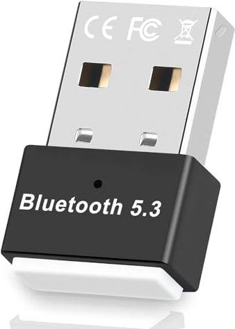 Adattatore Bluetooth USB 5.3, Chiavetta Bluetooth per PC, Dongle Bluetooth EDR USB per desktop, laptop, PC, cuffie, tastiera, mouse, Bluetooth Stereo, con Windows 11/10/8.1/7