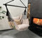 Izabell® Hängesessel mit Großen Kissen – XXL Schaukelstuhl und Hängematte für Indoor & Outdoor – Coffee Swing aus Jutesäcken von Kaffeeröstereien (beige)