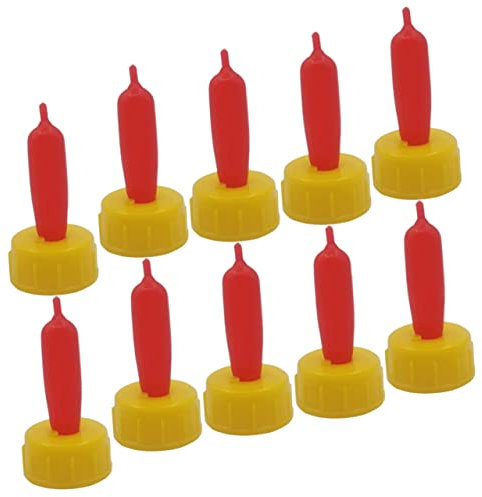 POPETPOP Replacement Nipples for Sheep Feeding Bottles Milk Bottle Nipples for Newborn Lambs Silicone Pacifiers