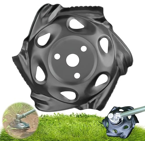 Vassoio Diserbo, Darryy Testina Tagliaerba in Acciaio, Testa per Decespugliatore Universale, Disco per Tosaerba, Testina Erbacce, Accessori Per Tosaerba a Scoppio, Apertura: 25,4 mm, Diametro: 235 mm