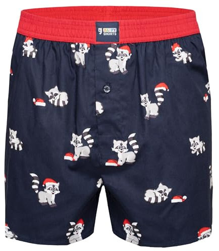 Happy Shorts X Herren Boxershorts, Boxer und Shorts mit Suspense, Farbe:Design 15, Grösse:L