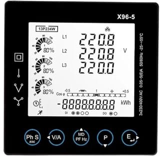 DEBLAN X96-5G Three Phase Multi-function Power Meter With Modbus For Electrical Energy Measurement