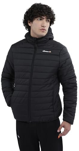 ellesse Herren Ladruns Padded Jacket Jacke, Schwarz, L