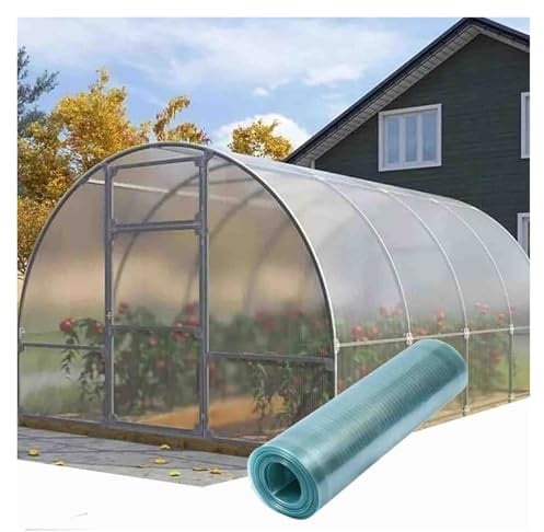 Panneau de toit en plastique transparent de 0,8 mm pour abris de jardin et abris de voiture, taille personnalisable (1 x 20 m)