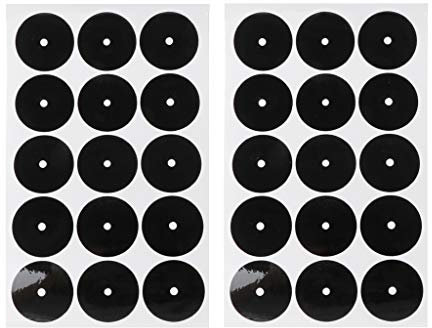 FOLODA Billardtisch Marker Billardtisch Schwarz Markierungspunkte Marker Billard Punkt Aufkleber Spots Set Für Billard Übungen
