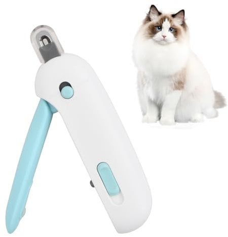 Duronge Cat Nail Clippers, Professional Cat Claw Clipper with Safety Guard and Safety Lock, Cat Nail Trimmers, Beauty Care Tools, Avoid Excessive Cutting, for Small Cat, Puppies, and Small Animals