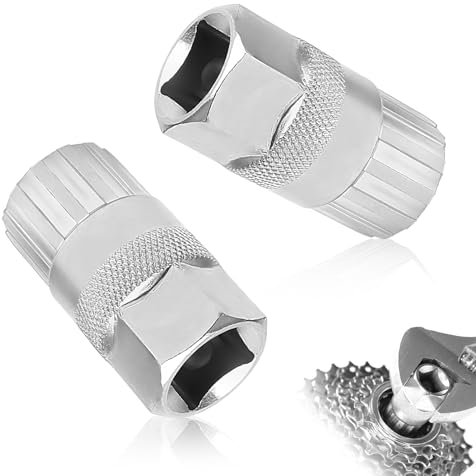 GCNWW 2PCS for Shimano Cassette Removal Tool, Freewheel Removal Tool for Mountain Bike, Compatible with Shimano Sunrace Sram Dnp 6 7 8 9 10 11 Speed Freewheel & Bottom Bracket Repair