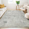 Guchuang Bedding Teppich Wohnzimmer 200x300cm, Abstraktes Teppich Grau Kurzflor, Rutschfester Waschbarer Wohnzimmerteppich Groß Teppiche für Schlafzimmer Esszimmer Dekor