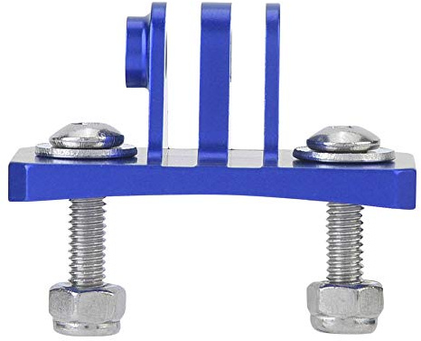 Fockety Verarbeiteter Helmhalter mit Fester Halterung für 7, 6, 5, 4 Action-Kameras, Anti-Deformations-Material, Geeignet für, Schwarz (Blue)