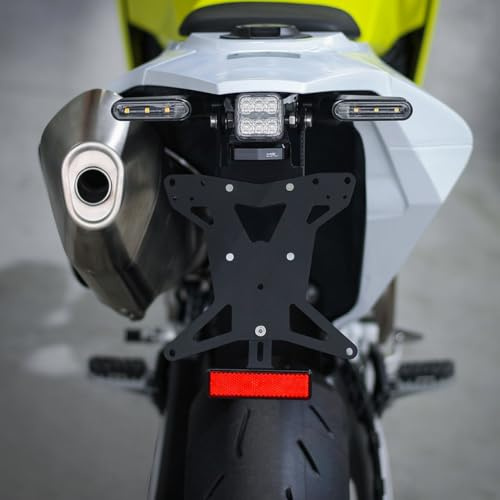 MG Biketec Kurzes Heck - Kennzeichenträger - Kennzeichenhalter geeignet für Husqvarna 701 SM und Enduro ab 2021-2026 (172x167mm)