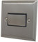 Deco Satin Nickel Fan Isolator Switch (Black Insert/Matching Switch) - DSN369