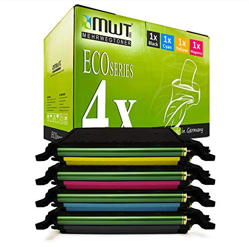 4X MWT Toner kompatibel für Samsung CLP 600 650 NG N ersetzt CLP-600A Black Cyan Magenta Yellow
