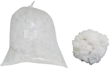 PES Faserbällchen Füllung Füllmaterial für Kissen, Kissenfüllung mit Öko-Tex Basteln Bastelmaterial Plüschtiere Füllstoff Dämmmaterial (4000 g (4 kg) - ca. 200 Liter) Grundpreis für 1Kg - 9,50Euro