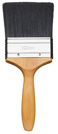 Fit For The Job 4 inch Professional Paint Brush For A Smooth Finish Painting with Emulsion, Gloss and Satin Paints on Walls, Ceilings, Furniture, Wood & Metal, 4 100mm
