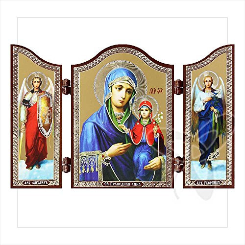NKlaus - Heilige Anna - christliche Ikone - Triptychon - Anna Pravednaja - Ikona Geschenk 1435