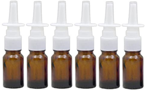 Nasenspray-Flaschen nachfüllbar, 10 ml, aus Glas, Zerstäuber mit feinem Nebel, Make-up, Wasser, Reisen, Behälter