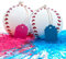 Gender Reveal Baseball Set - (1 Blue Ball, 1 Pink Ball) Exploding with Powder - Best Idea for Boy or Girl Baby Revealing Party Cute Gender Reveal Ideas Explosive Gender Ball Decorations