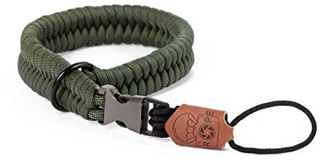 C-Rope Kamera Handschlaufe The Claw aus handgeflochtenem Paracord. Kameragurt mit Schnellverschluss-System, Oliv Grün