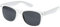 Ultra Lunettes de Soleil Blanc avec Verres Noirs Unisexe Rétro Années 80 Style Vintage Cool Lunettes de Soleil Hommes et Femmes Peuvent Porter des Lunettes de Soleil Classiques UV400