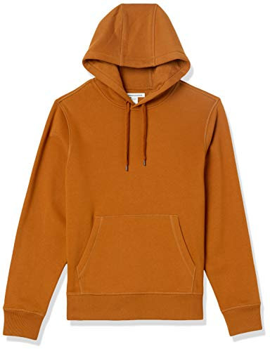 Amazon Essentials Felpa con Cappuccio, Non Apribile, Disponibile in Taglie Big & Tall Uomo, Arancio Ruggine, L