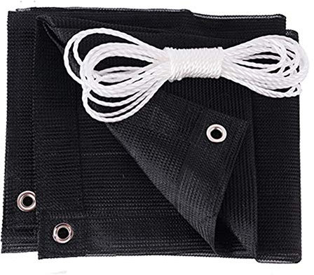 Voiles d'ombrage, 75% Net De Protection Solaire des Plantes À Effet De Serre, Pare-Soleil, avec Œillet, Utilisé for Les Fleurs De Jardin Et Plantes, Utilisées for Pergola Couvert Couvert Pluie, Noir,