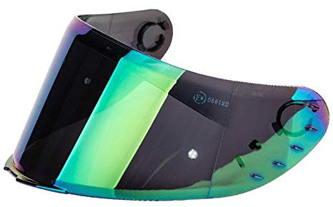 H HILABEE Ersatz Motorrad Helm Visier Spiegel Anti Fog Pinlock Bereit für MT V 14 - Bunte