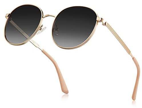 CARFIA Sonnenbrille Damen Farbverlauf Grau Linsen
