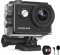 GOOKAM Cámara Deportiva 4K 60FPS 20MP EIS Anti-Shake WiFi Cámara Acción Sumergible 40M Camaras Acuática Ultra HD 170° Gran Angular con 2 Baterías de 1350mAh y Accesorios Multiples-GO 6