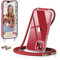 GOODVISH Handykette Kompatibel mit Apple iPhone 13 6,1 Display, Necklace Hülle mit Band Handyhülle für zum Umhängen, Transparent Case mit Schnur, Kameraschutz und Bildschirmschutz, Rot