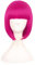 MapofBeauty 12 Zoll/30cm Natürliche Weibliche Kurze Glatte Haare BOB Perücke (Heiß Rosa)