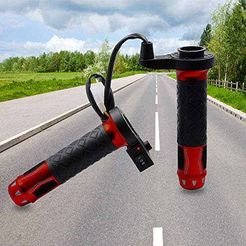 Baceyong Motorrad-Lenkergriffe 22 mm (7/8), elektrisch beheizte Lenkergriffe, universelle Motorrad-Lenkergriffe für Motorräder, ATV