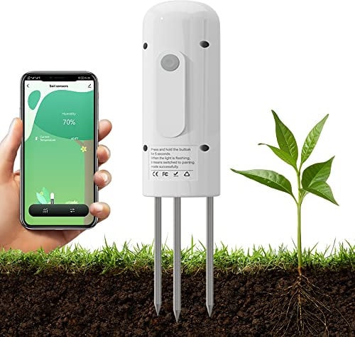 ZIGBEE Medidor de humedad y temperatura del suelo de jardín, sensor impermeable al aire libre, probador de humedad de plantas, compatible con la aplicación TUYA Smart