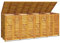 vidaXL Abri à Poubelle Quadruple 280x89x117 cm Bois Massif d'acacia