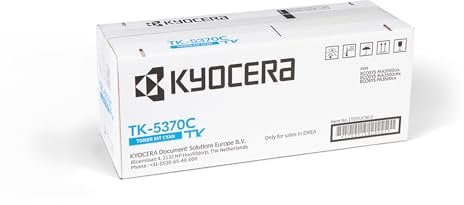 Kyocera TK-5370C Toner Cyan. Toner Drucker kompatibel für PA3500cx, MA3500cix und MA3500cifx. Original Tonerkartusche für bis zu 5000 Seiten