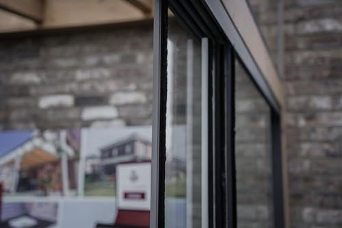 steda Winddichtprofil (250cm) Bürstendichtung für Glasschiebewände, Zugluft Stopper, Abdichtungsprofil in 8 & 10 mm Stärke (10mm, grau (RAL 9007))