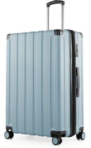 Hauptstadtkoffer Q-Damm - Großer Hartschalenkoffer, TSA, 4 Rollen, Check-In Gepäck mit 6 cm Volumenerweiterung, 78cm, 133 Liter, Poolblau