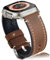 Gitalian Bracelet en cuir compatible avec Apple Watch Ultra 2/1, 49 mm-42 mm, pour homme, robuste et large pour iWatch Series 10-6, marron rétro